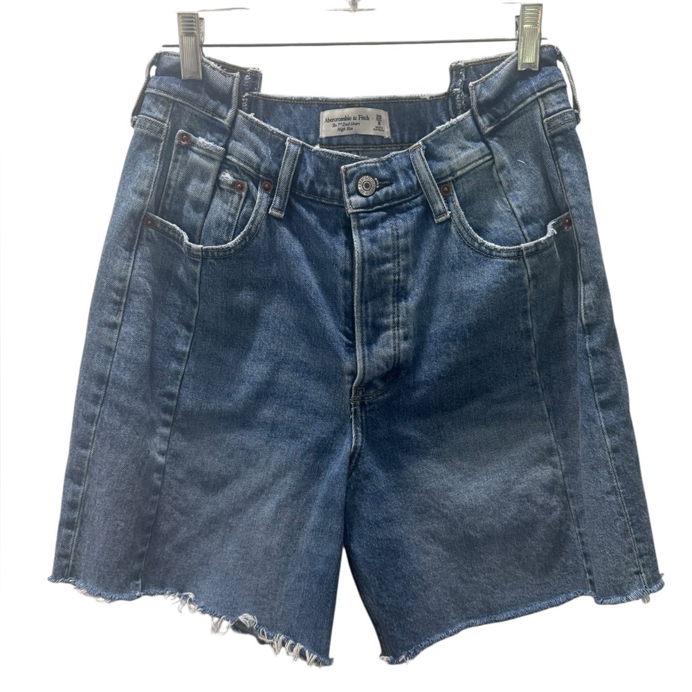 Abercrombie & Fitch The 7” Dad Short High Rise Denim Shorts, Size 29/8
